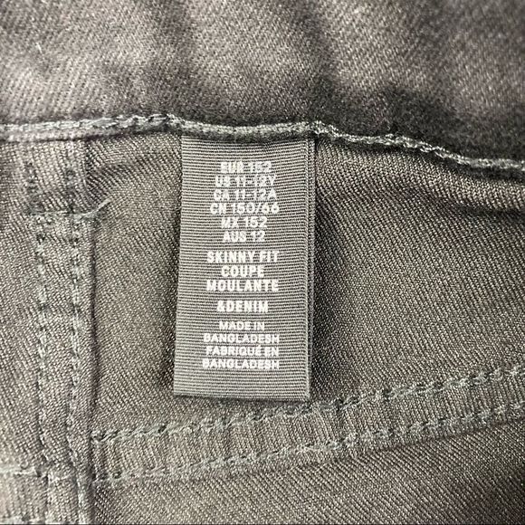 H&M High Rise Jegging Pants black Wash Skinny Stretchy 24x25 - Picture 5 of 11